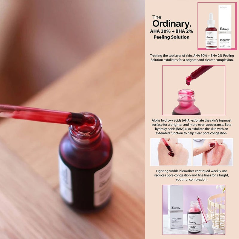 The Ordinary AHA 30% & BHA 2% Peeling Solution For Brighter Skin 30ml