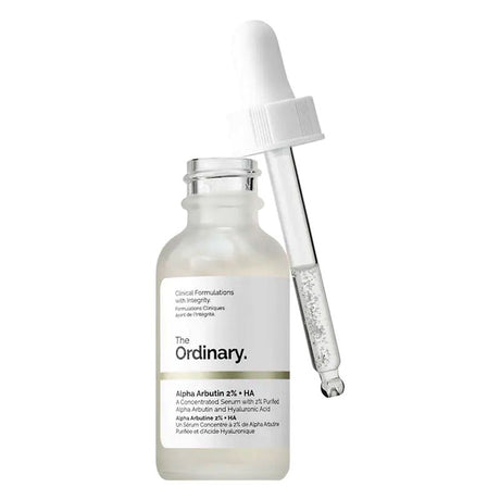 The Ordinary Alpha Arbutin 2% & Hyaluronic Acid Water Based Face Serum For Uneven Skin Tone 30ml