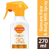 Carroten Family Suncare SPF30 Face & Body Milk Sunscreen Spray 270ml