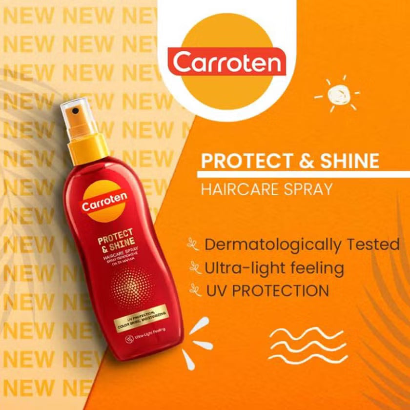 Carroten Protect & Shine Haircare Spray With UV Protection 150ml Protect & Shine Haircare Spray With UV Protection 150ml