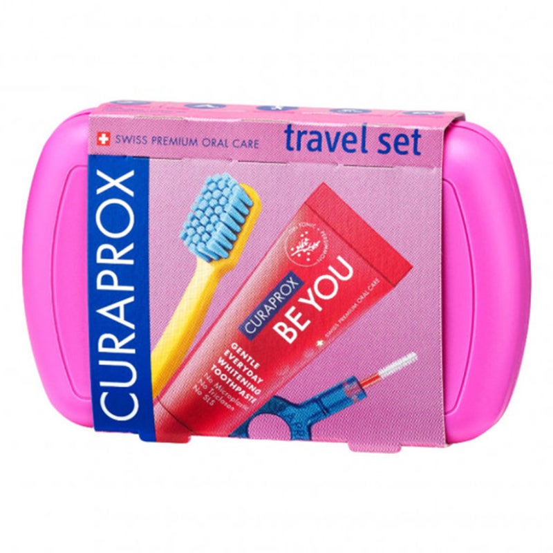 Curaprox Oral Care Travel Kit - Pink