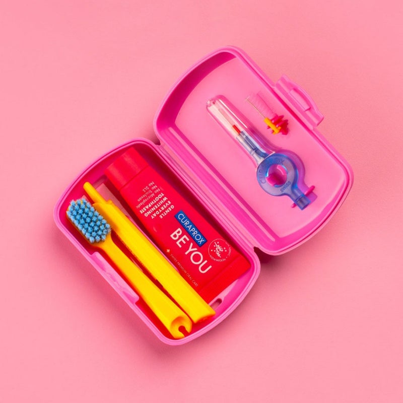 Curaprox Oral Care Travel Kit - Pink