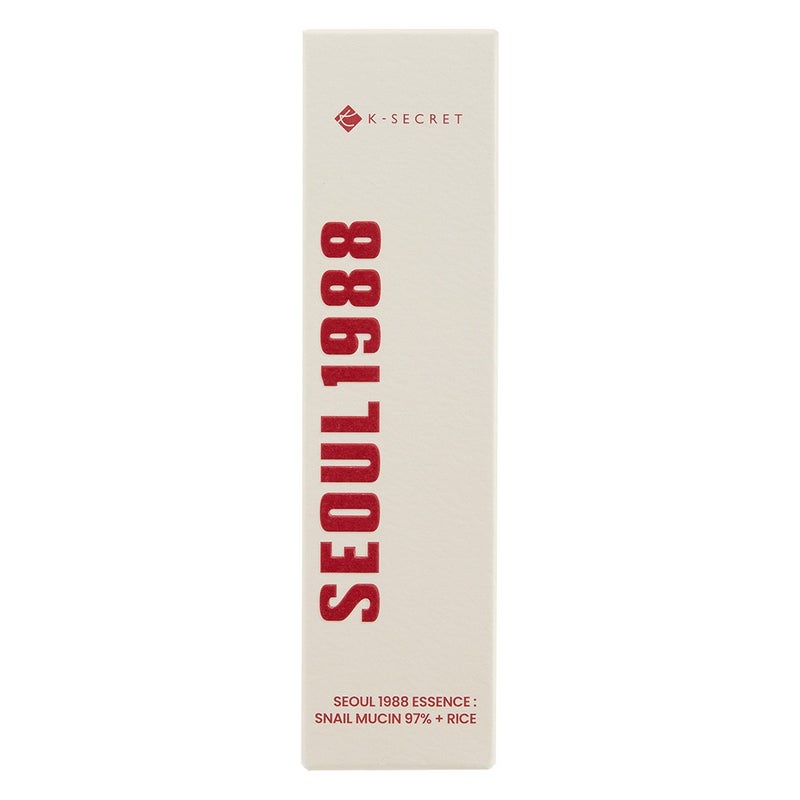 K-Secret Seoul 1988 Essence With Snail Mucin 97% + Rice For Intense Hydration 100ml K-Secret
