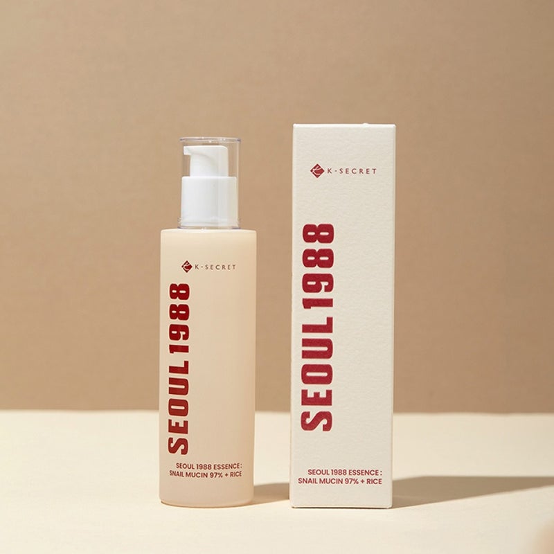 K-Secret Seoul 1988 Essence With Snail Mucin 97% + Rice For Intense Hydration 100ml K-Secret