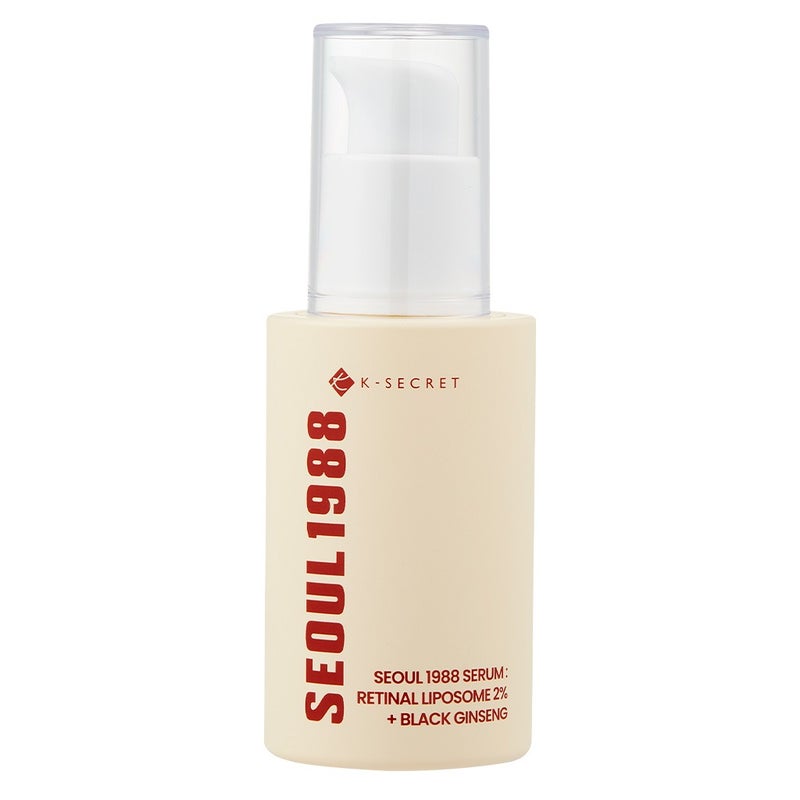 K-Secret Seoul 1988 With Retinal Liposome 2% + Black Ginseng Anti Aging Face Serum 30ml K-Secret