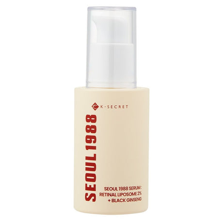 K-Secret Seoul 1988 With Retinal Liposome 2% + Black Ginseng Anti Aging Face Serum 30ml K-Secret