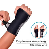 Futuro Adjustable Wrist Stabilizing Brace, Moderate Support, One Size, Black Color, Pack of 1’s