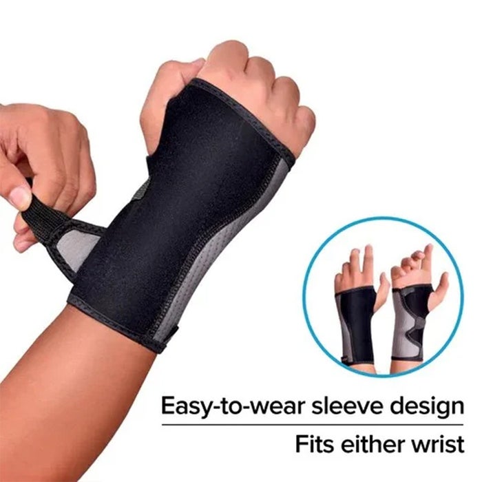 Futuro Adjustable Wrist Stabilizing Brace, Moderate Support, One Size, Black Color, Pack of 1’s