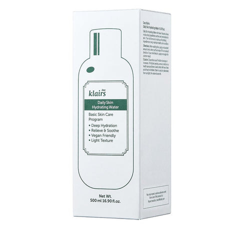 Dear Klairs Daily Skin Hydrating Water With Green Tea For Face & Body 500ml Dear Klairs