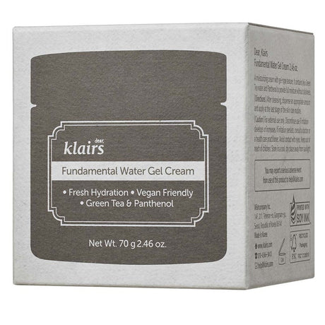 Dear Klairs Fundamental Hydrating Water Gel Cream With Green Tea & Panthenol 70ml Dear Klairs