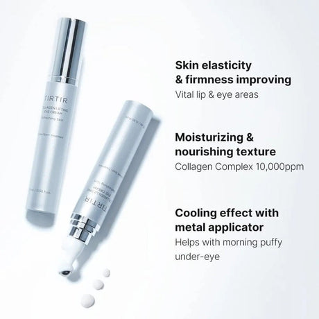 Tirtir Collagen Lifting Eye Cream For Fine Lines, Wrinkles & Under Eye Puffiness 15ml