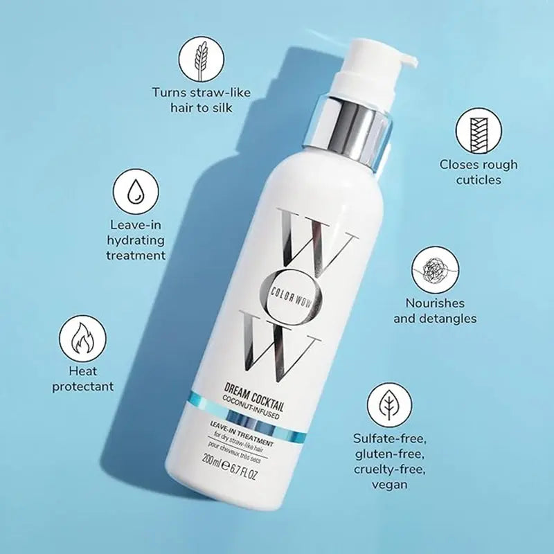 Color Wow Dream Cocktail Coconut Infused Leave In Hair Smoothing Treatment 200ml Color Wow