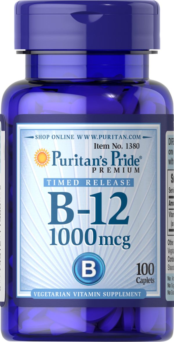 Puritan's Pride B-12 1000mcg Caplets 100's