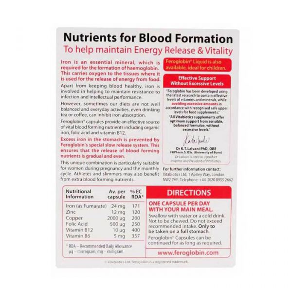 Feroglobin Capsules 30s