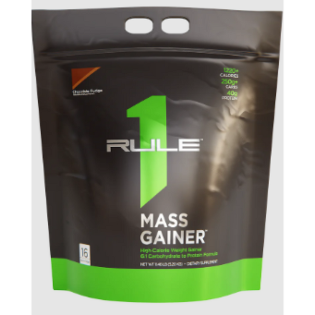 RULE 1 Mass Gainer Chocolate Fudge 12 Lb RULE 1