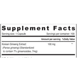 Sunshine Nutrition Korean Ginseng 100 Capsules
