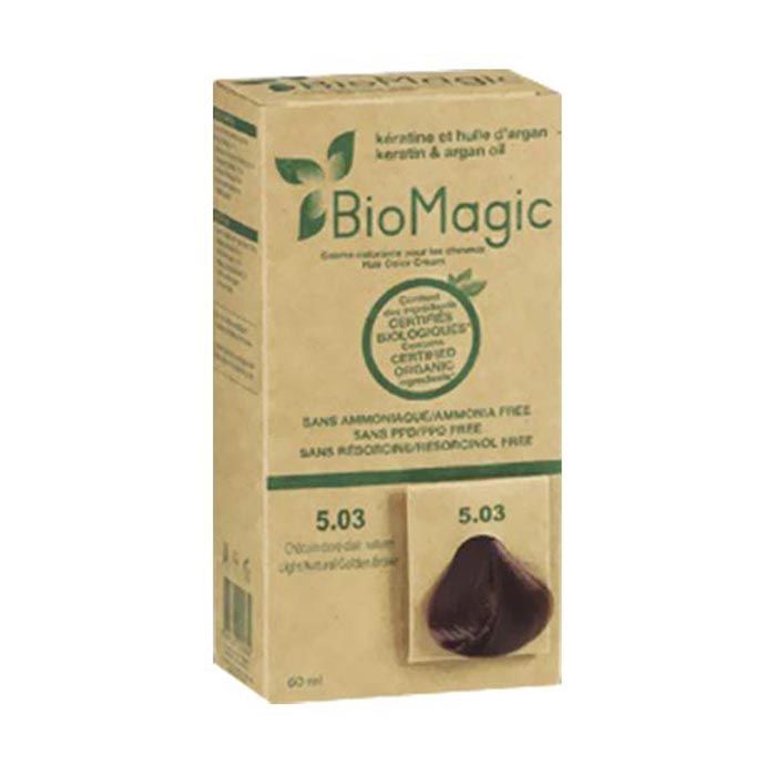 BioMagic Hair Color - 5.03 Light Nat Golden Brown