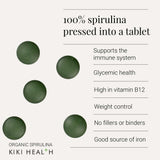 KIKI Health Organic Spirulina - 200 Tablets