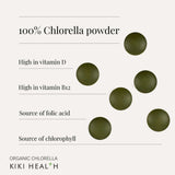KIKI Health Organic Chlorella - 200 Tablets