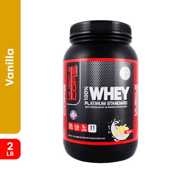 Muscle Core 100% Whey Platinum Standard 2 Lb Vanilla