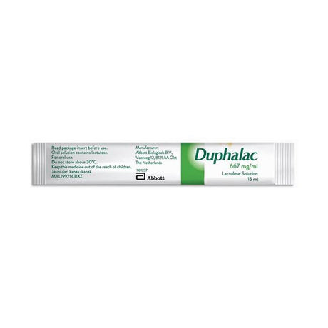 Duphalac Syrup Sticks 667 Mg/ml 20'S 15ml/Sachet