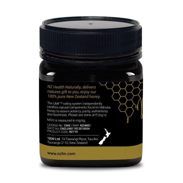 NZ Health UMF 20+ Manuka Honey Rare Potent Natural Honey for Immunity Digestion & Stomach Healing – 250g