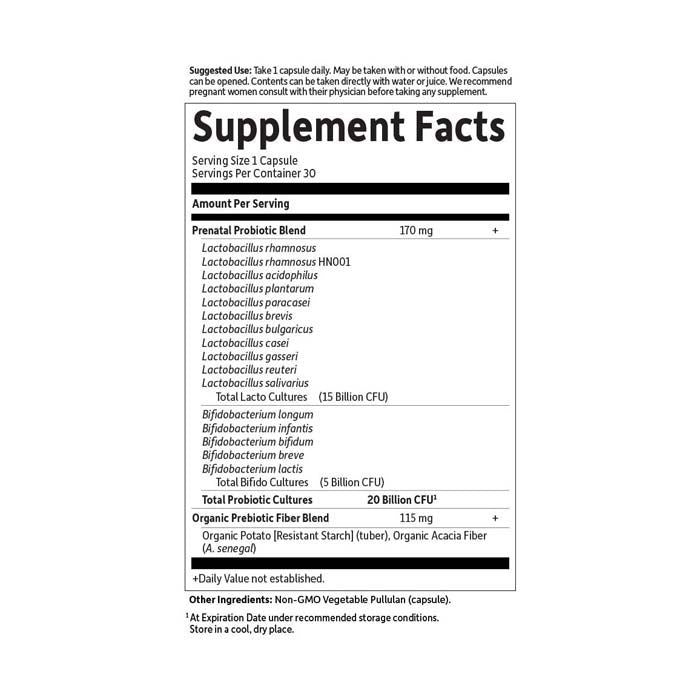 Garden of Life Dr. Formulated Probiotics Once Daily Prenatal - 30 Capsules