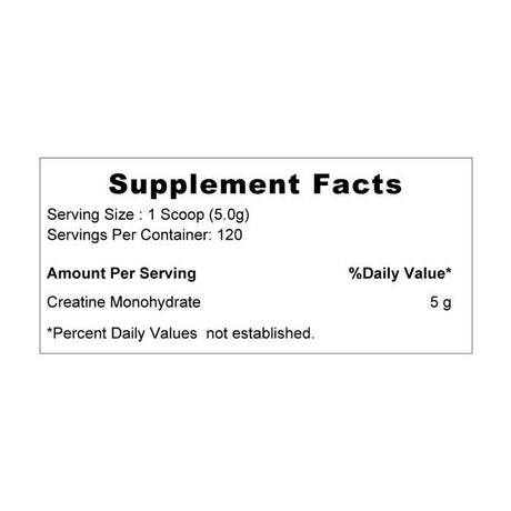 Muscle Core Creatine 120 Servings 600 gm Unflavored