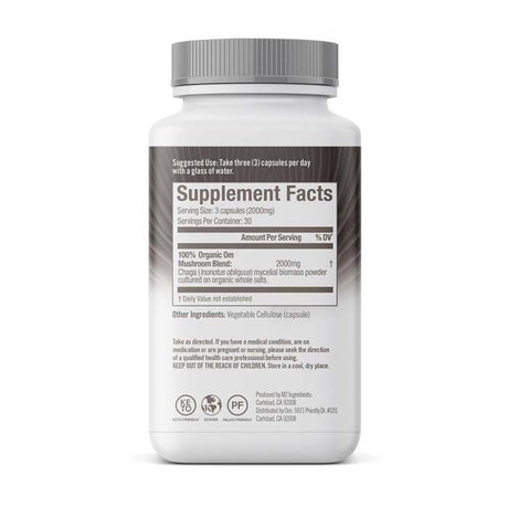 Om Chaga Mushroom Superfood 90 Vegetable capsules