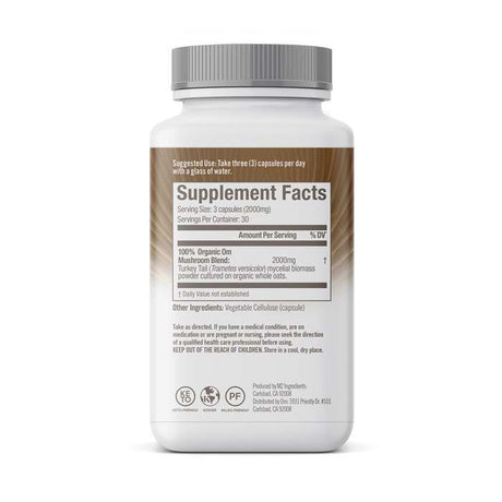 Om Turkey Tail Mushroom Superfood 90 Vegetable Capsules
