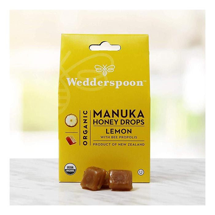Wedderspoon Organic Manuka Honey Drops Lemon 120g 20's