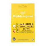 Wedderspoon Organic Manuka Honey Drops Lemon 120g 20's