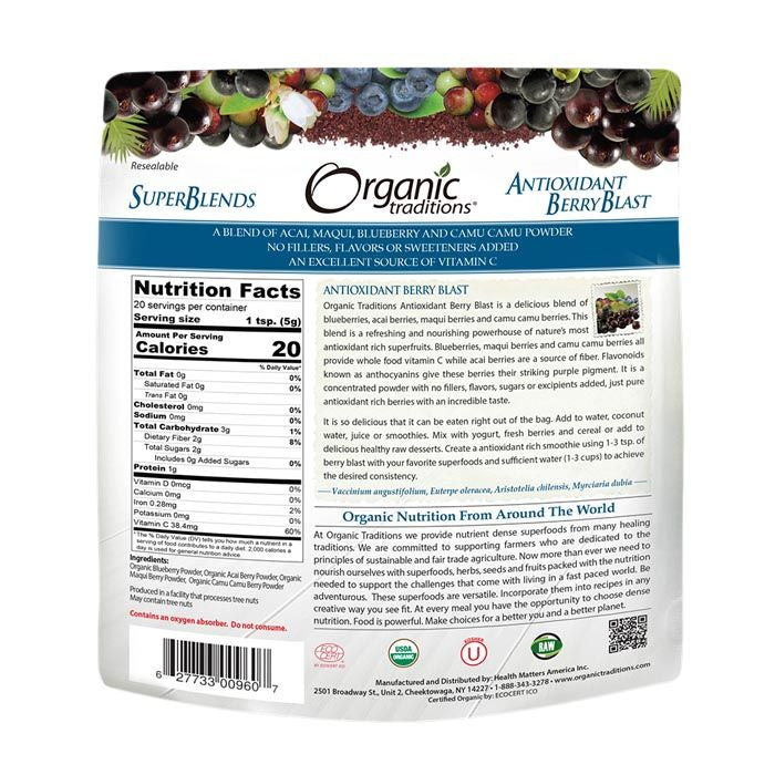 Organic Traditions Antioxidant Berry Blast 100 g