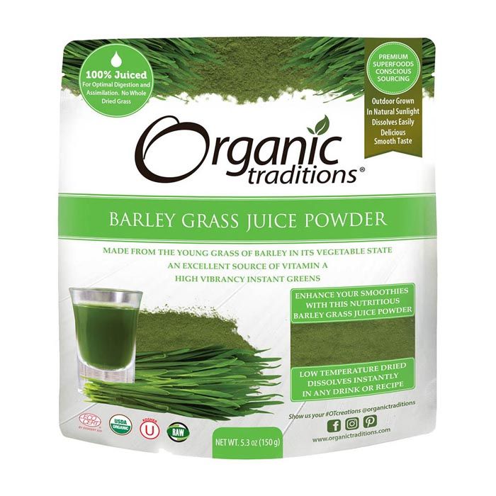 Organic Traditions Barley Grass Juice Powder 150g