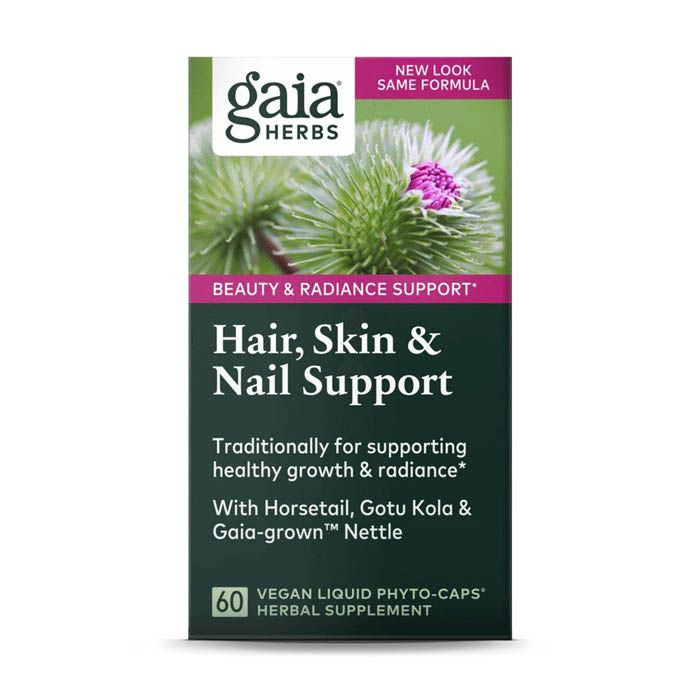 Gaia Herbs Hair Skin & Nail Support - 60 Capsules