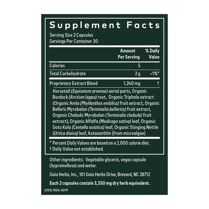 Gaia Herbs Hair Skin & Nail Support - 60 Capsules