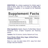 Nordic Sunshine Daily Omega-3 Kids 350mg, Brain, Eye & Immune Support - 100 Chewable Softgels