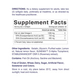 Nordic Sunshine High Potency Omega-3 1280mg - Heart, Brain, Joint & Skin Support, Triple Strength - 100 Softgels