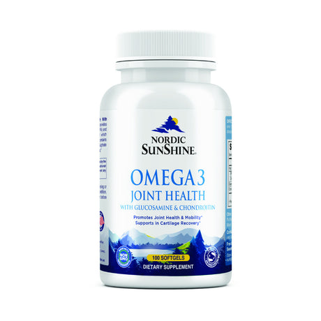 Nordic Sunshine Omega 3 Joint Health With Glucosamine & Chondroitin - 100 Softgels
