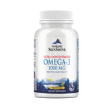 Nordic Sunshine Ultra Concentrated Omega-3 1000mg with Vitamin E, Heart, Brain & Immunity Support – 100 Softgels