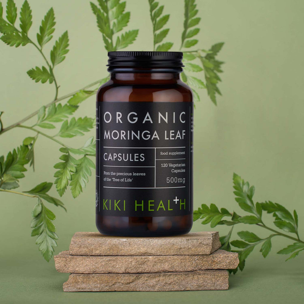 KIKI Health Organic Moringa Leaf 500mg - 120 Capsules