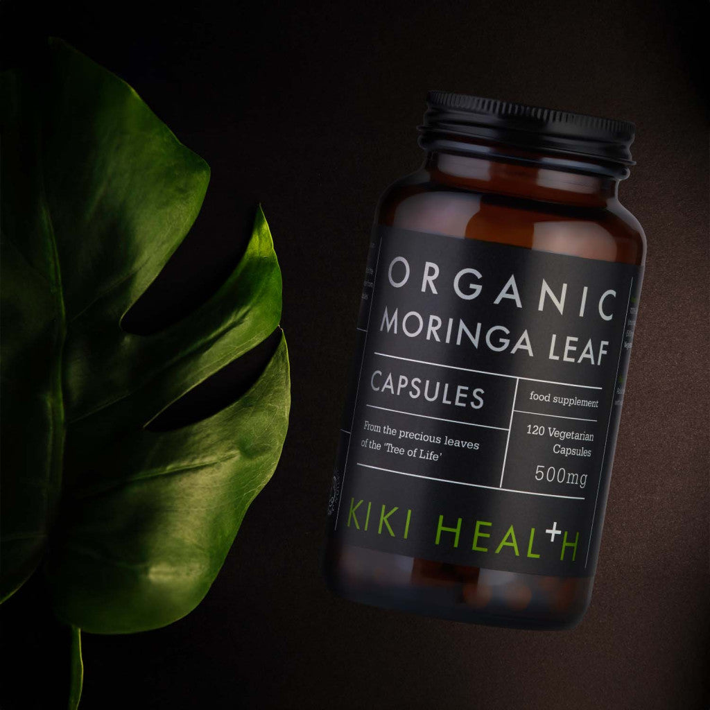 KIKI Health Organic Moringa Leaf 500mg - 120 Capsules