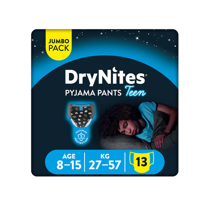 Huggies Drynites Pyjama Boy Pants 8-15Years 13's