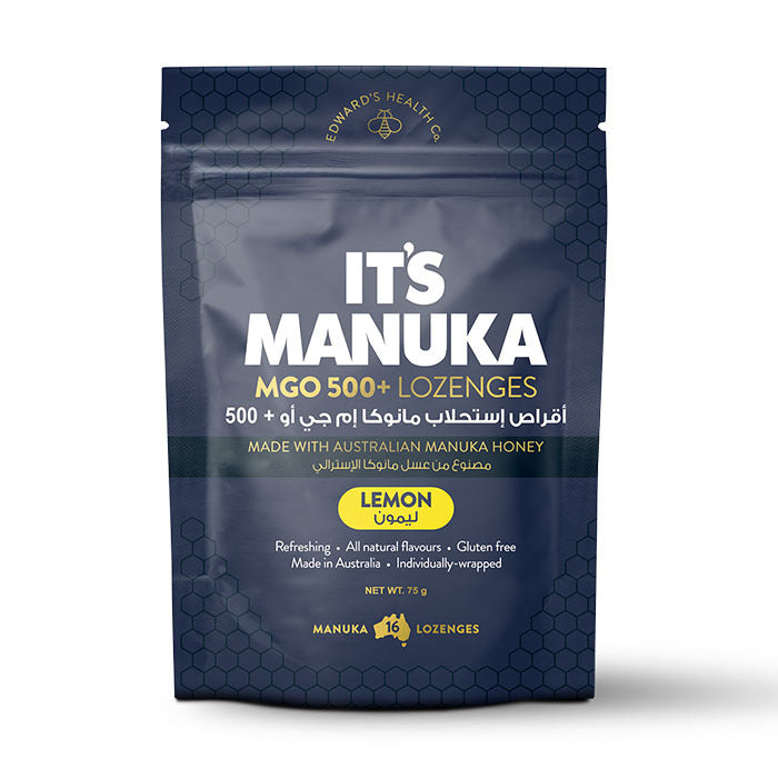 Its Manuka MGO 500 + Lozenges Lemon 16's