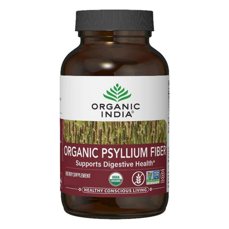 Organic India Psyllium Fiber - 90 Capsules Organic India