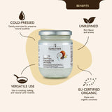 Earth’s Finest Organic Extra Virgin Coconut Oil with Vanilla, Cold Pressed, Raw, Vegan, Unrefined, Antioxidant-Rich, 200ml