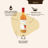 Earth’s Finest Organic Apple Cider Vinegar with Mother, Raw, Unfiltered and Unpasteurized, 500ml