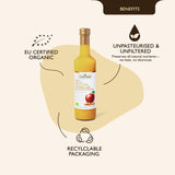 Earth’s Finest Organic Apple Cider Vinegar with Ginger & Turmeric, Unfiltered, Raw and Natural, 500ml