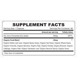 Organic Earth Zinc 25mg - 60 Capsules