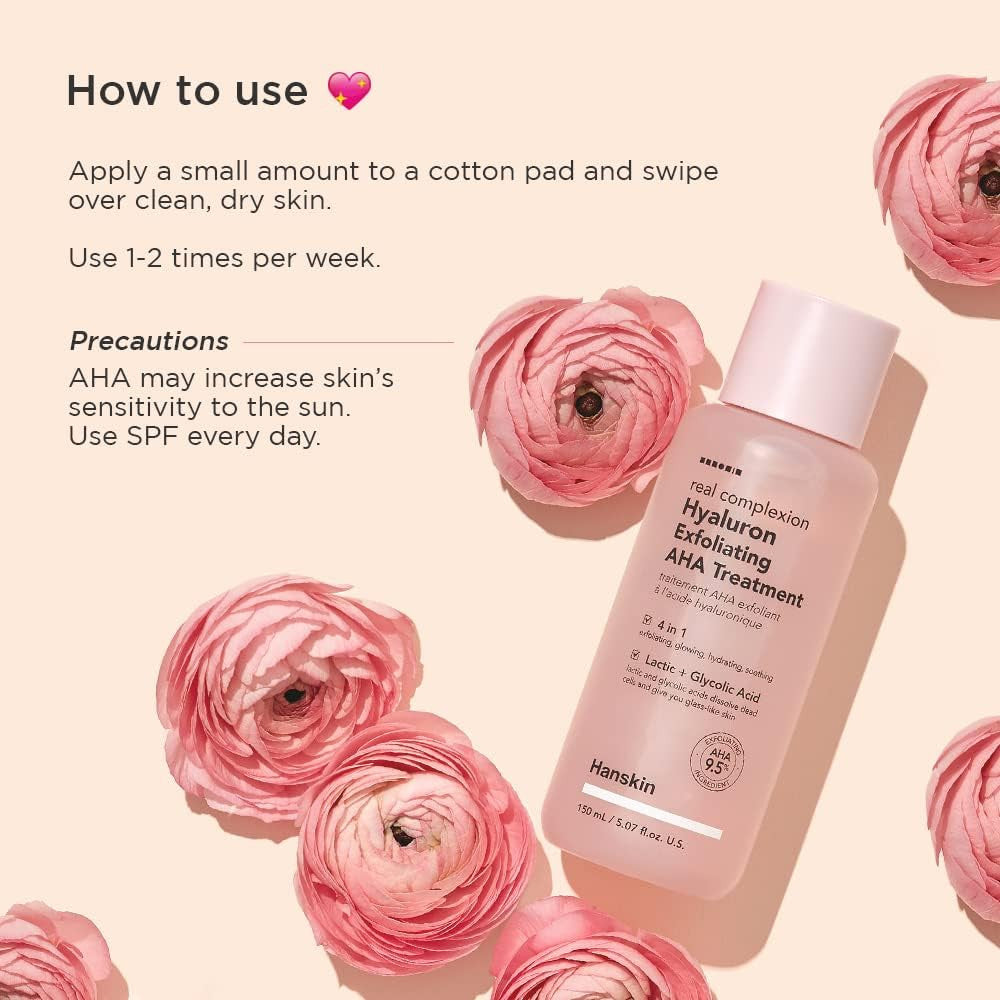 Hanskin Hyaluron Exfoliating AHA Treatment 150ml